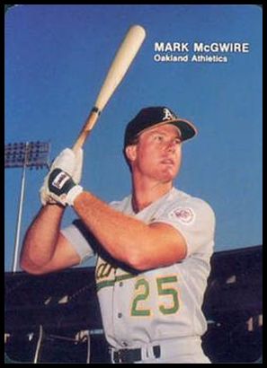 1988 Mother's Cookies Mark McGwire 4 Mark McGwire (Batting Pose Waist Up)